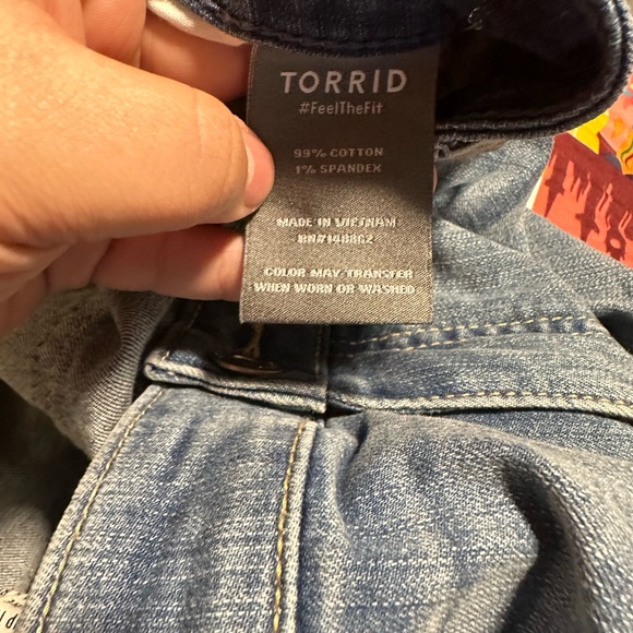Torrid Shorts Distressed Raw Hem Size 24 - Picture 5 of 5